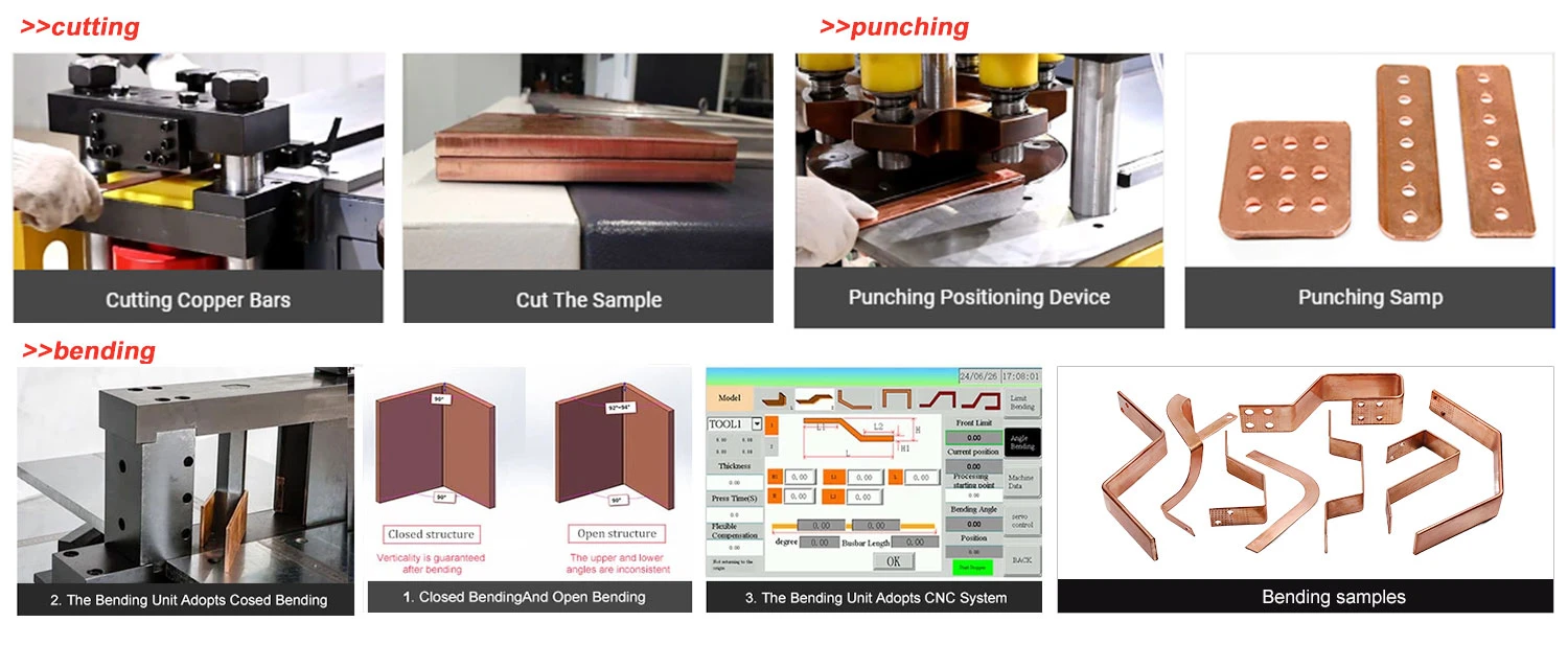 hydraulic busbar cutting punching bending machine hydraulic busbar cutting punching bending machine